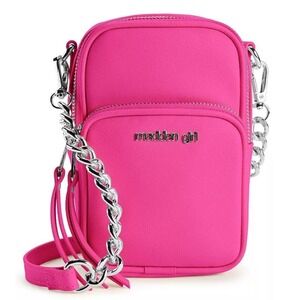 MADDEN GIRL BRIGHT PINK CROSSBODY BAG